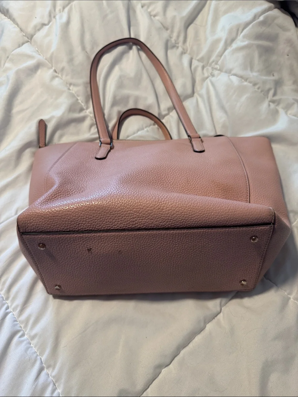 kate spade Dusty Pink Pebbled Leather Tote